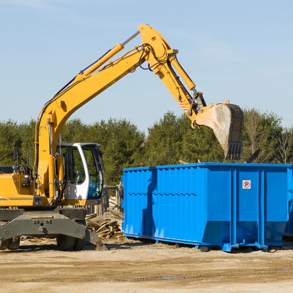 what are the rental fees for a residential dumpster in West Paris